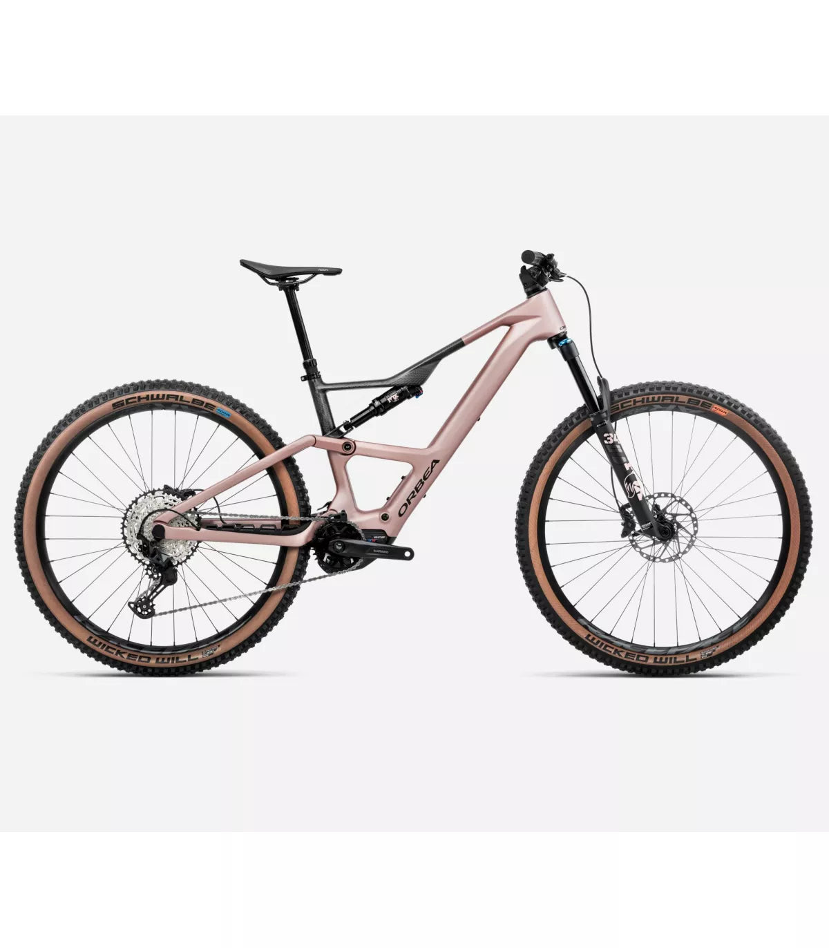 VTT électrique Orbea RISE SL M20 630W 2025 Rose/Carbone