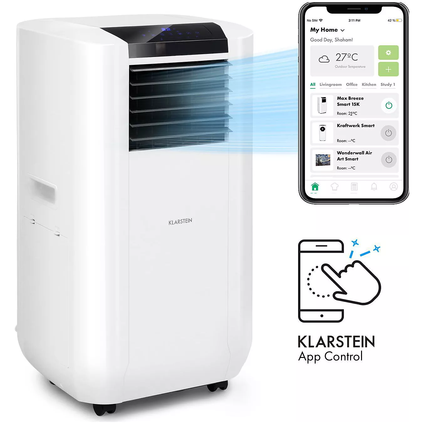 Climatiseur KLARSTEIN Max Breeze Smart - Blanc