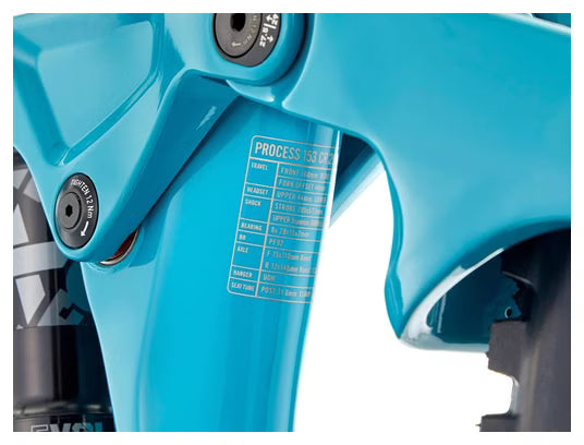 VTT Tout-Suspendu Kona Process 153 CR Shimano 12V 29'' Turquoise Viridian