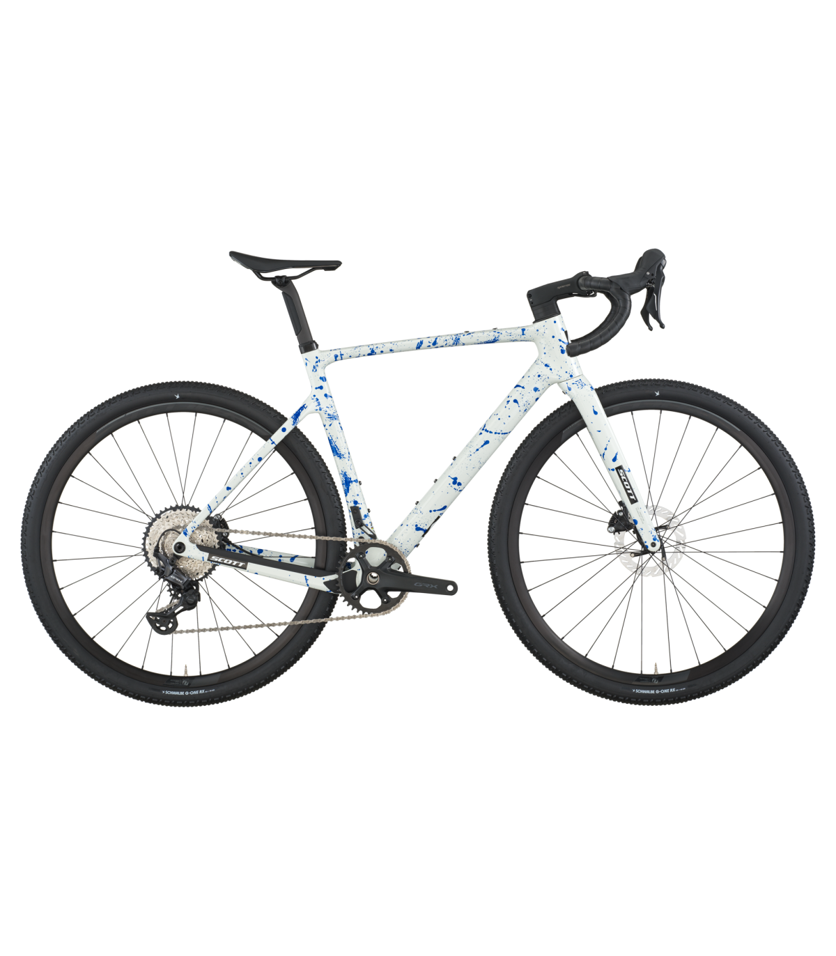 Vélo Gravel Scott Addict Gravel 30 2026 Blanc/Bleu