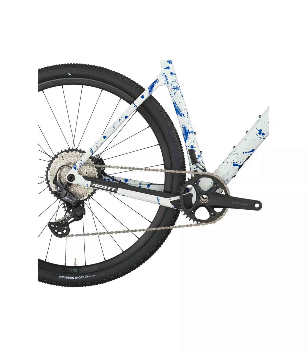 Vélo Gravel Scott Addict Gravel 30 2026 Blanc/Bleu